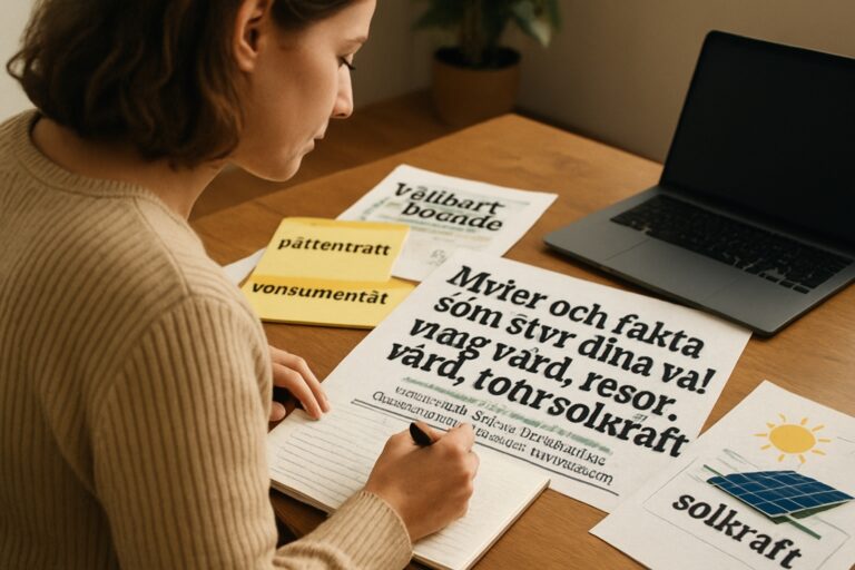 Myter och fakta som styr dina val kring vård, resor, boende och solkraft